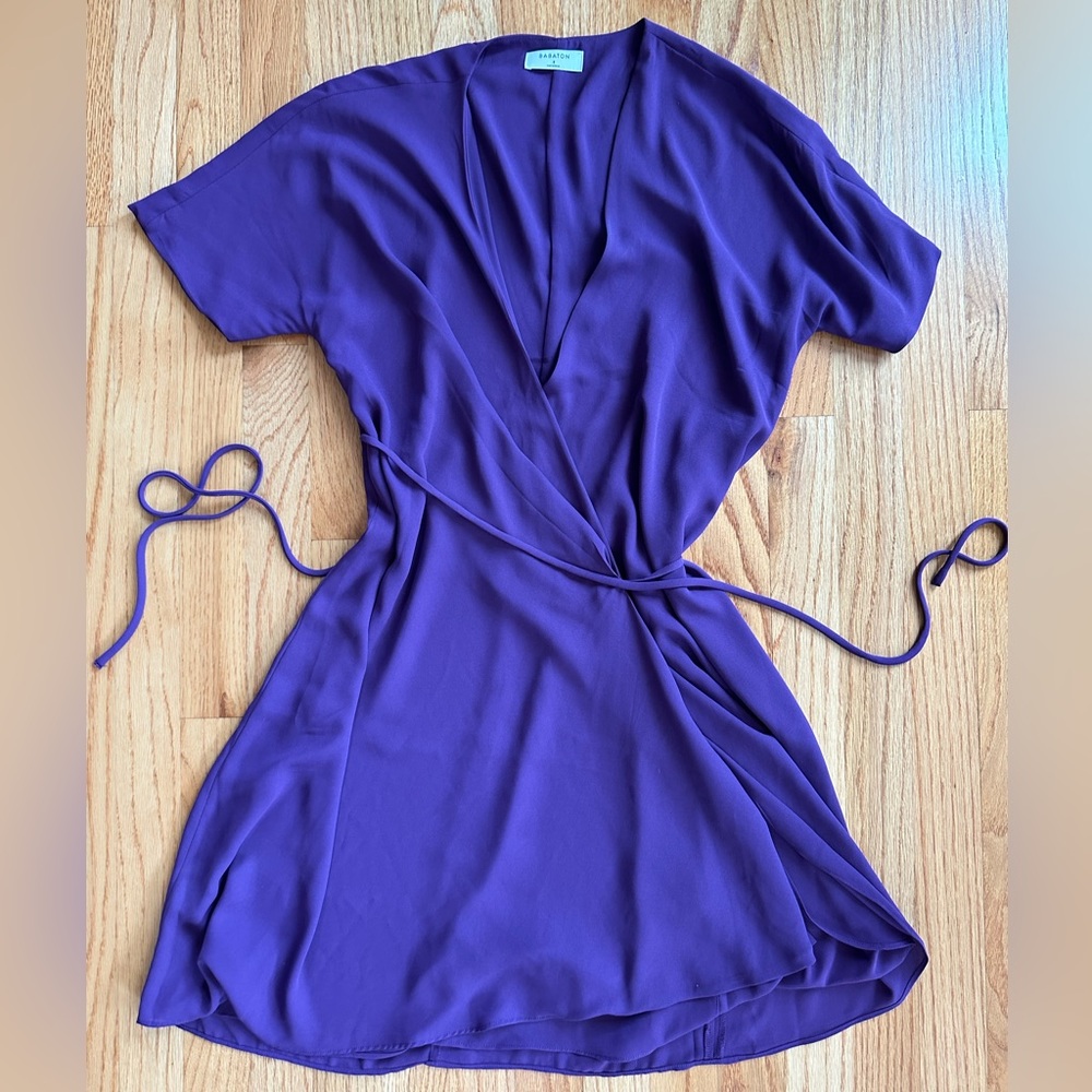 Babaton purple dress from Aritzia